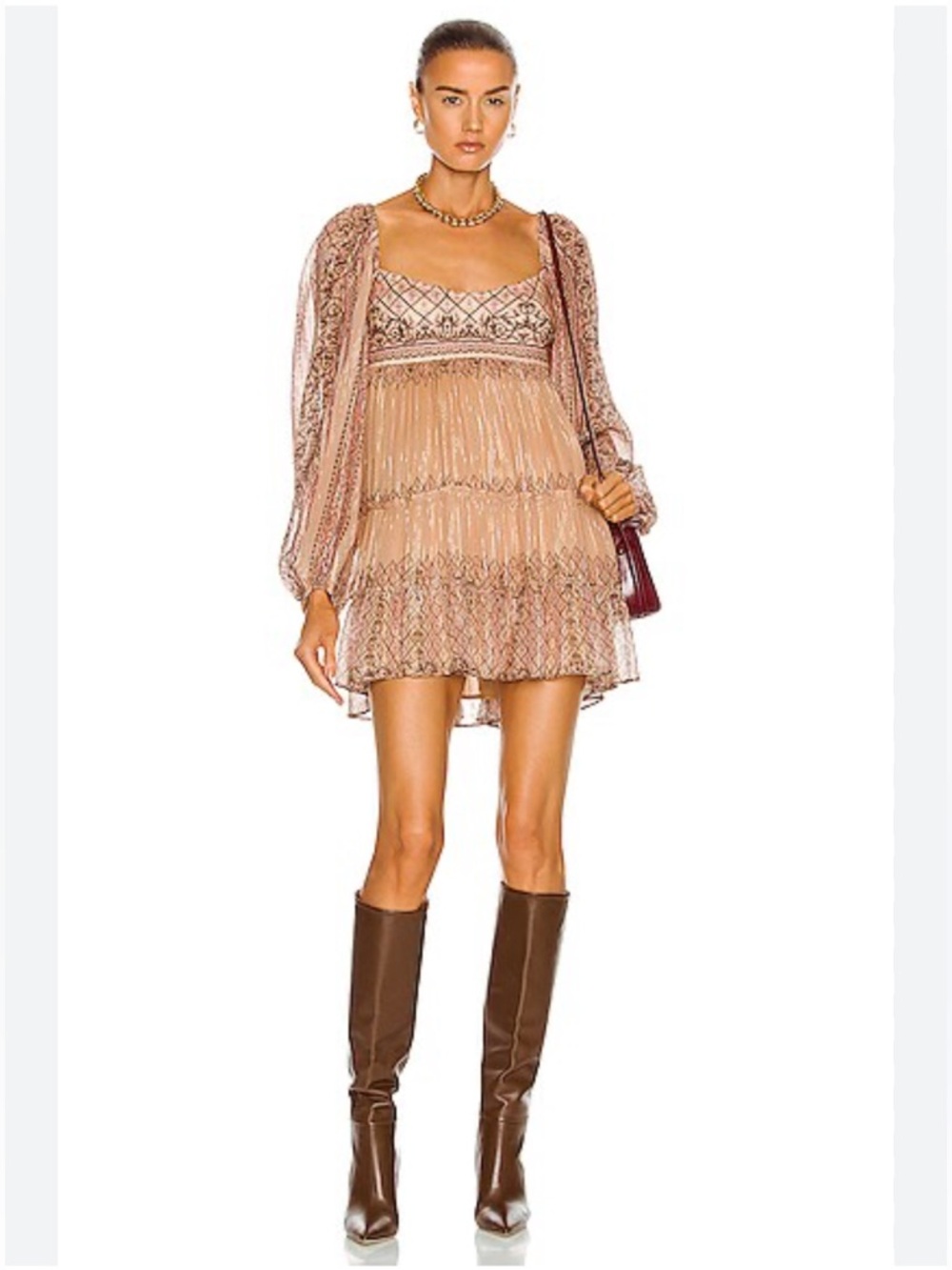 Hemant and Nandita Noor Tiered Mini Dress